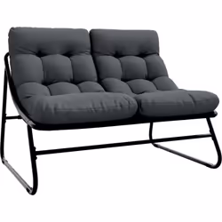 Ce banc de jardin d'extérieur mixe style et confort, idéal pour ceux qui veulent rendre leur espace dehors plus sympa. Avec s ...