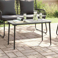 Vidaxl - Table de Jardin Noir 80 x 40 x 45.5 cm Poly rotin
