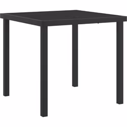 Cette table de patio allie simplicité et fonctionnalité, étant un super choix pour les repas dehors. Sa forme carrée et sa fi ...