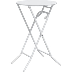 Table de jardin pliante Blanche Ø50x72 cm Acier Vidaxl