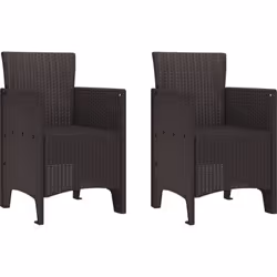 Cet ensemble de chaises de jardin allie style et praticité, parfait pour partager le soleil avec des amis et la famille. Cons ...