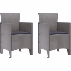 Cet ensemble de chaises rembourrées allie confort et style, parfait pour profiter d'un moment en plein air avec tes proches.  ...