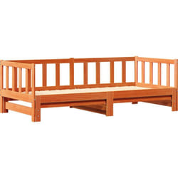 Vidaxl - Lit d'appoint sans matelas Marron 2x(80x200) cm