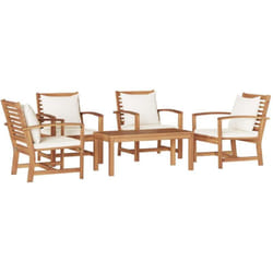 Vidaxl Ensemble De Canapé De Jardin Naturel Bois De Teck Solide