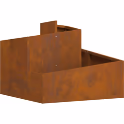 Ce pot en métal en acier corten allie fonctionnalité et ambiance industrielle, c'est un super choix pour les espaces extérieu ...