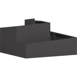Vidaxl - Pot Noir 80x80x50 cm Acier laminé à froid