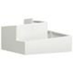 vidaXL Pot blanc 80x80x50 cm en plastique