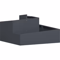 Ce porte-plante en plastique allie praticité et look minimaliste, parfait pour l'intérieur comme l'extérieur. Son design rect ...