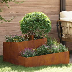Vidaxl - Planteur 80x80x50 cm en acier résistant aux intempéries