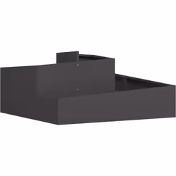 Ce pot en métal a un design moderne avec des lignes épurées et de l'acier galvanisé stylé. Sa forme rectangulaire de 60 cm ap ...