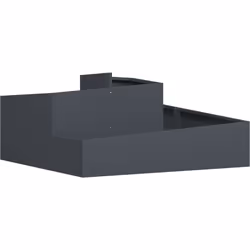 Cette jardinère en métal est une belle combinaison de style et de pratique. Avec ses 60 cm de large et son acier galvanisé, e ...