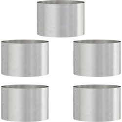 Vidaxl - Pots en acier inoxydable Acier inoxydable Moyen Durable