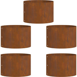 Vidaxl - Ensemble de pots en acier corten Acier corten Moyen Durable