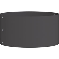 Vidaxl - Grand Pot en Métal Noir Noir Métal Grand Durable Pot en Métal