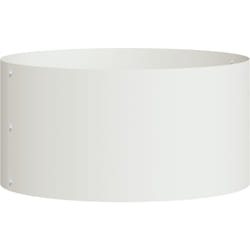 Vidaxl - Grand Pot Métal Blanc Blanc Métal Grand Jardinières