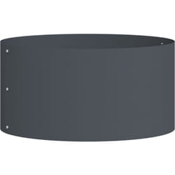 Vidaxl - Pot en métal anthracite Anthracite Métal 40 cm de diamètre