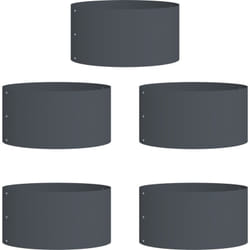 Vidaxl - Pot en plastique gris Anthracite Plastique Moyen Empilable