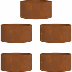 Cet ensemble de pots en acier corten rustique est exactement ce qu'il te faut pour donner du peps à tes espaces extérieurs, a ...