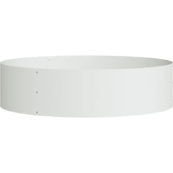 Pot en métal blanc Blanc Métal Moyen Durable vidaXL