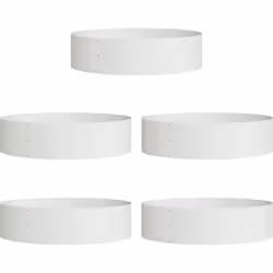 Cet ensemble de planteurs en métal blanc grand format est le bon mix entre style et fonctionnalité. Parfait pour embellir tou ...