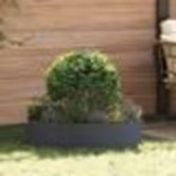 vidaXL Pots anthracite Anthracite Plastique Grand Pots en plastique