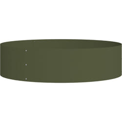 Vidaxl - Pot en métal vert olive Vert olive Métal Grand Incrustations déco