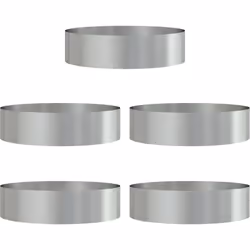 Cet ensemble de grands pots en métal galvanisé est un super ajout à n'importe quel endroit. Il combine un look moderne et pra ...
