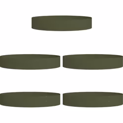 Cet ensemble de jardinières en métal vert olive est idéal pour ton espace extérieur, mariant style moderne et praticité. Chaq ...