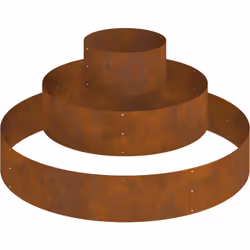 Ce grand pot en métal cylindrique en acier corten/marron apporte un charme rustique à ton espace extérieur. Avec son design u ...