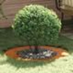 vidaXL Planteur acier Corten Acier Corten Grand Incrustations décoratives
