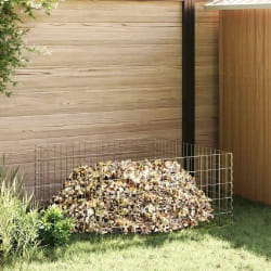 Composteur de jardin vidaXL 100x100x50 cm en acier galvanisé carré