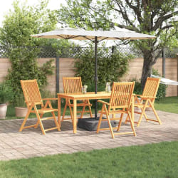 vidaXL Ensemble salle à manger jardin 5 pcs - Acacia Solide