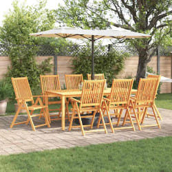 vidaXL Ensemble Salle à Manger 9 pcs Acacia