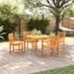 vidaXL Ensemble de Salon de Jardin 5 Pièces - Bois d'Acacia Massif