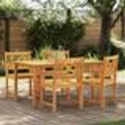 vidaXL Ensemble de jardin à manger 5 pièces en bois d'acacia