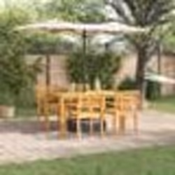 vidaXL Ensemble de salle à manger 5 pcs Brun Naturel 150 x 90 x 74 cm
