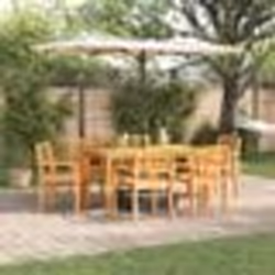 vidaXL Ensemble de jardin 7 pcs Marron 150 x 90 x 74 cm