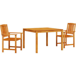 Ensemble de jardin 3 pièces en acacia massif vidaXL