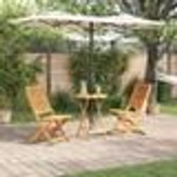 vidaXL Ensemble de mobilier d'extérieur 3 pcs 60 x 60 x 75 cm