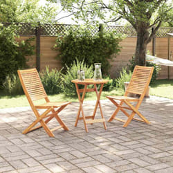Vidaxl - Ensemble Bistro Pliant 3 Pcs Marron Bois D'Acacia Massif