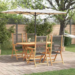 Vidaxl - Ensemble De Salle À Manger Pour Jardin 5 Pcs Gris
