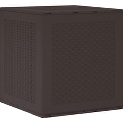 Coffre de rangement jardin Marron 55x53x57 cm PP vidaXL