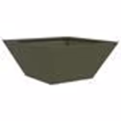 vidaXL Jardinière Bol de Jardin Verte Olive 35x35x15 cm en Acier