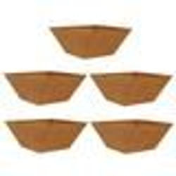 vidaXL Bols à fleurs , 5 pcs, 35x35x15 cm en acier corten.