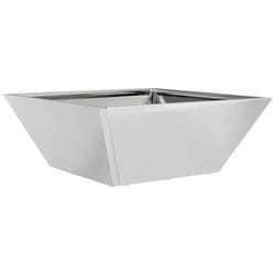 Pot de jardin en forme de bol Argent 40 x 40 x 15 cm vidaXL