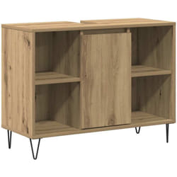 Cabinet de salle de bain chêne artisanal 80 x 33 x 60 cm Vidaxl