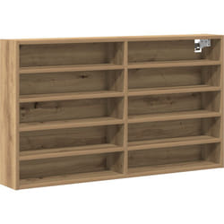 Vitrine Artisan Chêne 100x15x58 cm Bois d'ingénierie vidaXL