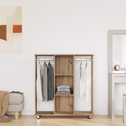 Cette armoire combine style moderne et fonctionnalité, ce qui en fait un super ajout à n'importe quelle chambre ou placard. E ...