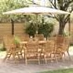 Chaises de jardin vidaXL pliables 8 pcs en bois massif de teck