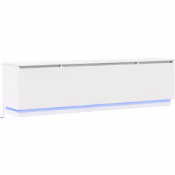 Ce meuble TV blanc moderne est tout sur une belle combinaison de pratique et de style minimaliste, parfait pour votre salon. ...